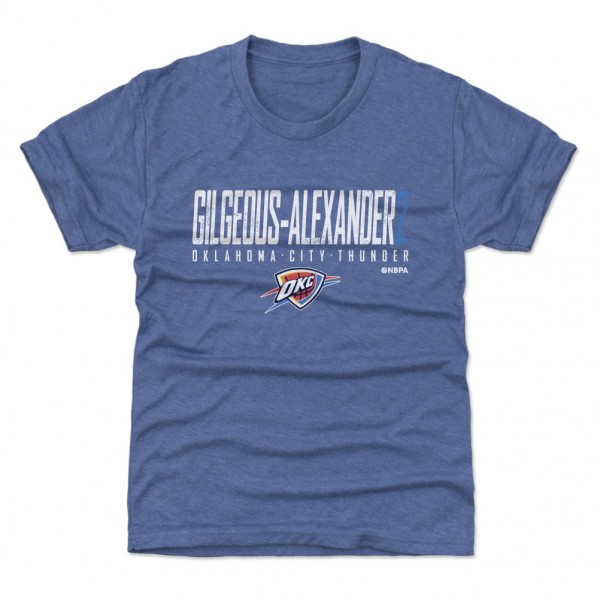 Футболка Youth Oklahoma City Thunder Shai Gilgeous-Alexander 500 Level Blue Elite
