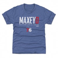Подростковая Philadelphia 76ers Tyrese Maxey 500 Level Royal Elite T-Shirt