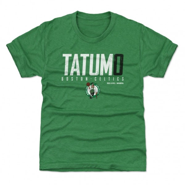 Подростковая Boston Celtics Jayson Tatum 500 Level Kelly Green Elite T-Shirt