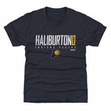 Подростковая Indiana Pacers Tyrese Haliburton 500 Level Navy Elite T-Shirt