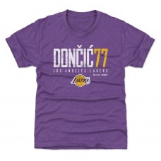 Футболка Подростковая Los Angeles Lakers Luka Dončić 500 Level Heather Purple Elite
