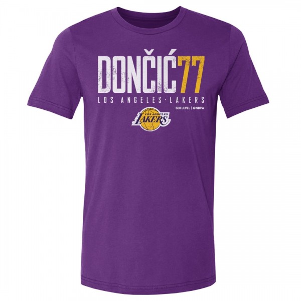Футболка Los Angeles Lakers Luka Dončić 500 Level Purple Elite
