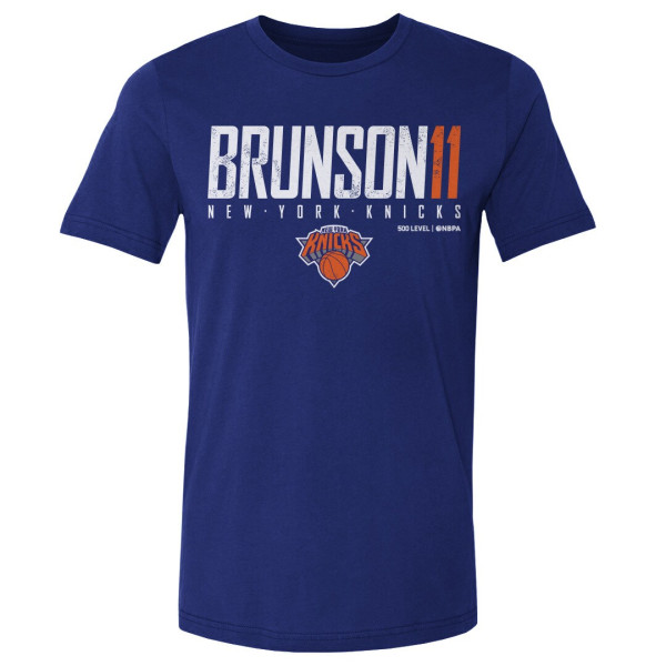 Футболка New York Knicks Jalen Brunson 500 Level Blue Elite