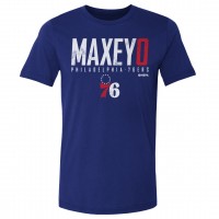 Philadelphia 76ers Tyrese Maxey 500 Level Royal Elite T-Shirt