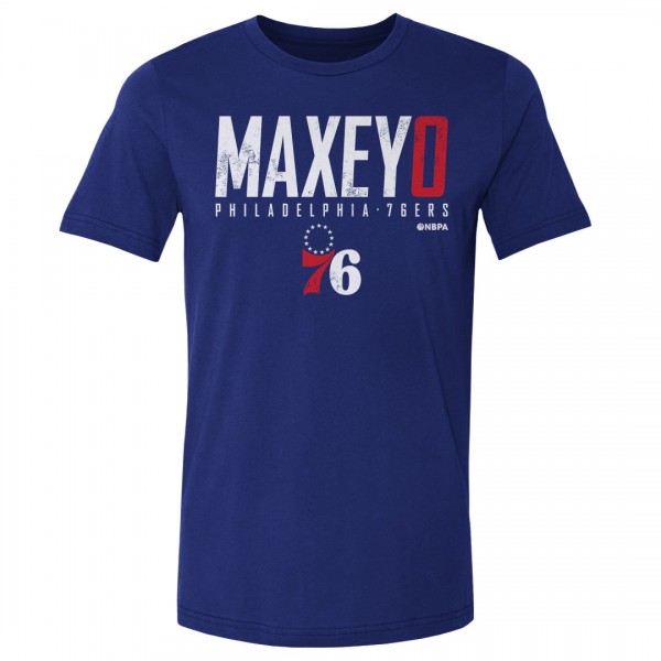 Philadelphia 76ers Tyrese Maxey 500 Level Royal Elite T-Shirt