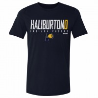 Indiana Pacers Tyrese Haliburton 500 Level Navy Elite T-Shirt