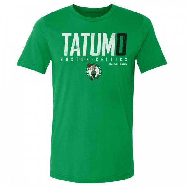 Boston Celtics Jayson Tatum 500 Level Kelly Green Elite T-Shirt