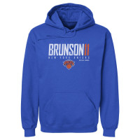 New York Knicks Jalen Brunson 500 Level Blue Elite Pullover Hoodie
