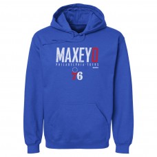 Philadelphia 76ers Tyrese Maxey 500 Level Royal Elite Pullover Hoodie