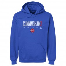 Detroit Pistons Cade Cunningham 500 Level Blue Elite Pullover Hoodie