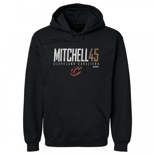 Cleveland Cavaliers Donovan Mitchell 500 Level Black Elite Pullover Hoodie