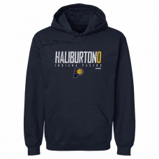 Indiana Pacers Tyrese Haliburton 500 Level Navy Elite Pullover Hoodie