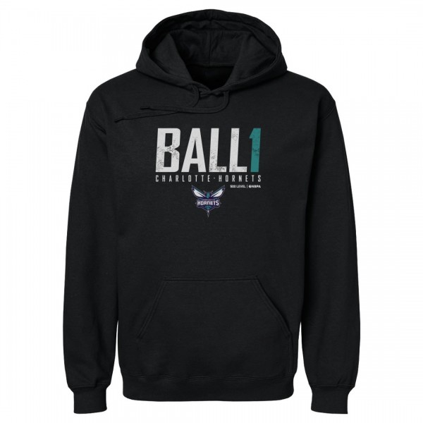 Charlotte Hornets LaMelo Ball 500 Level Black Elite Pullover Hoodie