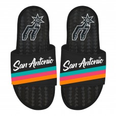 San Antonio Spurs ISlide Unisex 2025/26 City Edition Gel Slide Sandals - Black