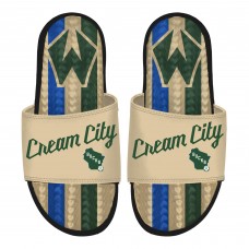 Milwaukee Bucks ISlide Unisex 2025/26 City Edition Gel Slide Sandals - Cream