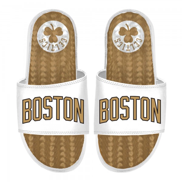 Шлепки Boston Celtics ISlide Unisex 2025/26 City Edition Gel - White