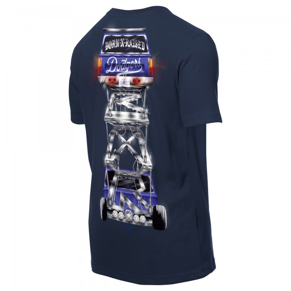 Los Angeles Dodgers New Era Navy Born x Raised Car Graphic T-Shirt