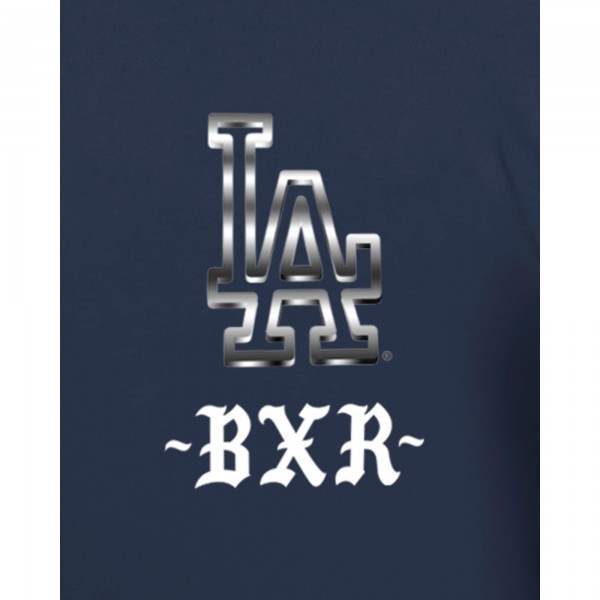 Los Angeles Dodgers New Era Navy Born x Raised Car Graphic T-Shirt