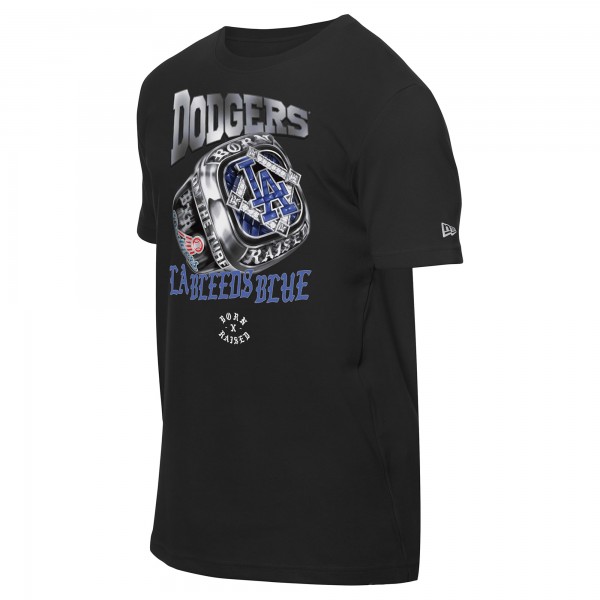 Los Angeles Dodgers New Era Black Born x Raised Ring Graphic T-Shirt