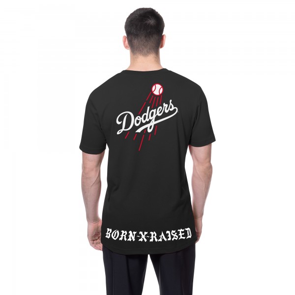 Los Angeles Dodgers New Era Black Born x Raised Graphic T-Shirt
