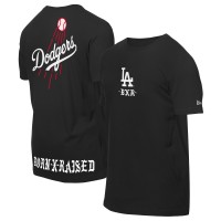 Los Angeles Dodgers New Era Black Born x Raised Graphic T-Shirt