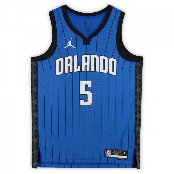 Paolo Banchero Orlando Magic Autographed Fanatics Authentic Blue Jordan Brand Statement Edition Swingman Jersey