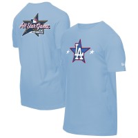 Футболка Los Angeles Dodgers New Era Light Blue 2025 MLB All-Star Game Workout
