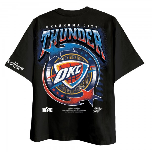 Футболка Oklahoma City Thunder Two Hype Black Drip & Dime Collection Premium
