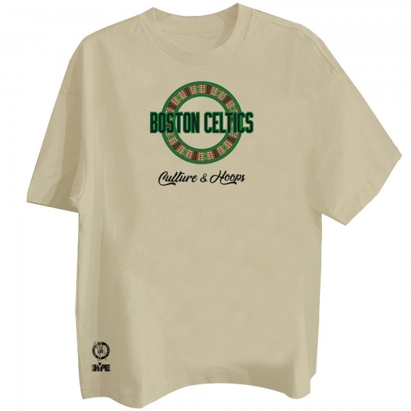 Boston Celtics Two Hype Khaki Worldwide Collection Premium T-Shirt