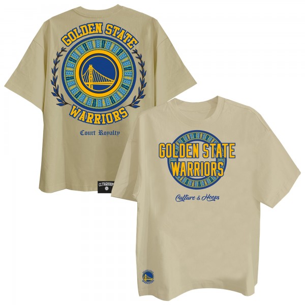 Golden State Warriors Two Hype Khaki Worldwide Collection Premium T-Shirt