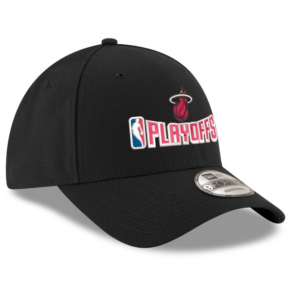 Бейсболка Miami Heat New Era Black 2025 NBA Playoffs 9FORTY