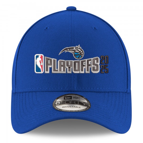 Бейсболка Orlando Magic New Era Blue 2025 NBA Playoffs 9FORTY