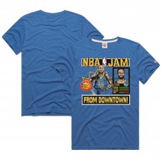 Unisex Golden State Warriors Stephen Curry Homage Royal NBA Jam Tri-Blend T-Shirt