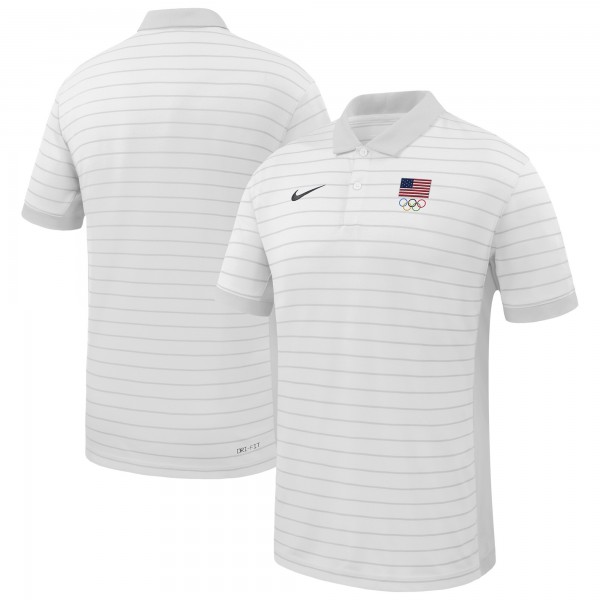 Поло Team USA Nike Team Victory Stripe - White