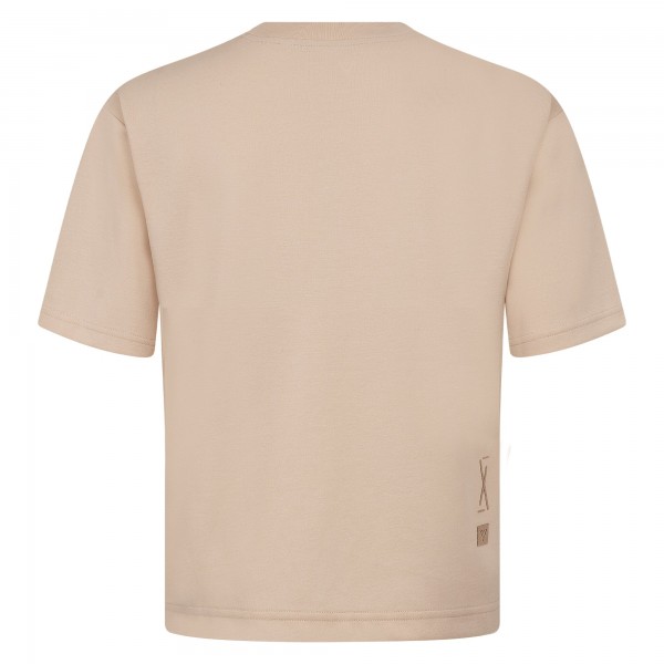 New York Yankees Levelwear Khaki Crossway Oversized Luxe Signature Knit T-Shirt