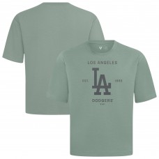 Los Angeles Dodgers Levelwear Green Crossway Oversized Luxe Signature Knit T-Shirt