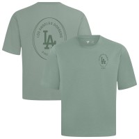Los Angeles Dodgers Levelwear Green Register Oversized Luxe Signature Knit T-Shirt