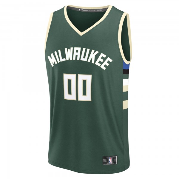 Milwaukee Bucks Fanatics Green Fast Break Custom Jersey - Icon Edition