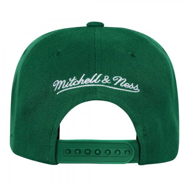 Подростковая Boston Celtics Mitchell & Ness Kelly Green Anniversary Duo Front Snapback Hat