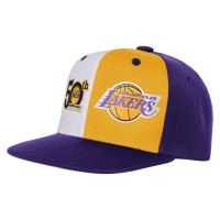 Бейсболка Подростковая Los Angeles Lakers Mitchell & Ness Purple 50th Anniversary Duo Front