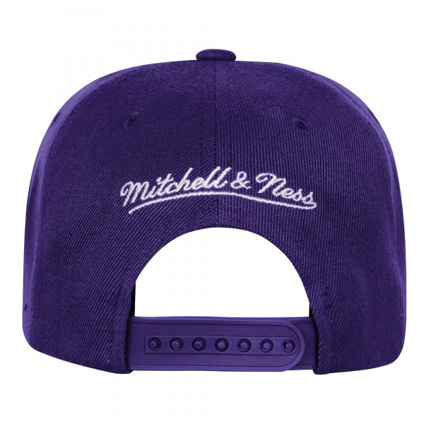 Бейсболка Подростковая Los Angeles Lakers Mitchell & Ness Purple 50th Anniversary Duo Front
