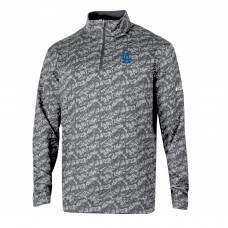 Los Angeles Dodgers Columbia Gray Omni-Wick Wickhams Hills Quarter-Zip Pullover
