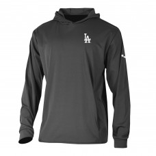 Los Angeles Dodgers Columbia Black Long Drive Pullover Hoodie