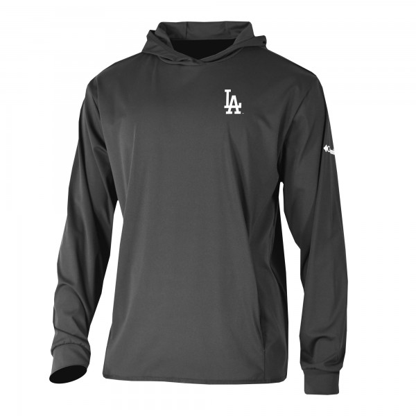 Los Angeles Dodgers Columbia Black Long Drive Pullover Hoodie