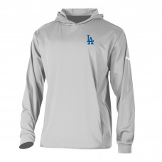 Los Angeles Dodgers Columbia Gray Long Drive Pullover Hoodie