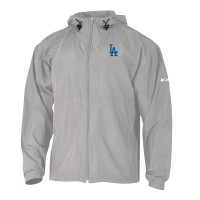 Los Angeles Dodgers Columbia Gray The Prodigy Full-Zip Windbreaker