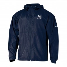 New York Yankees Columbia Navy The Prodigy Full-Zip Windbreaker
