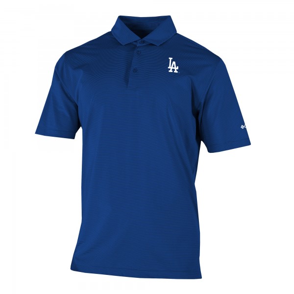 Los Angeles Dodgers Columbia Royal Omni-Wick Double Hit Polo