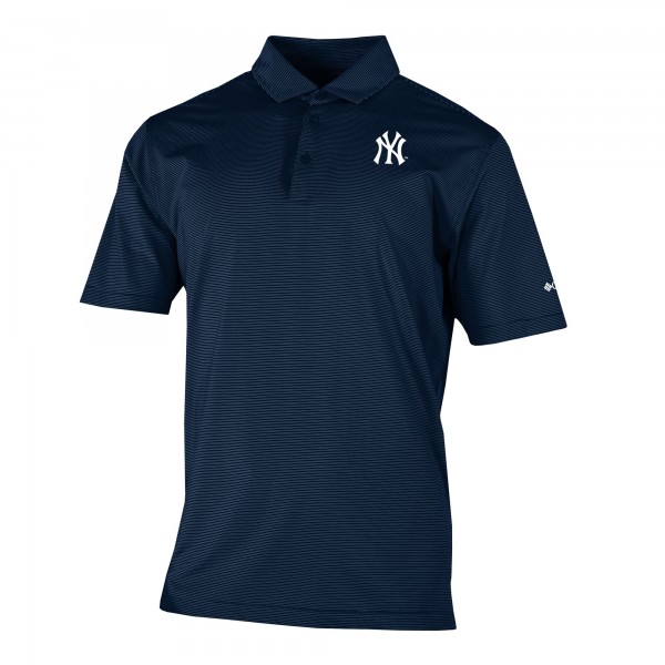 New York Yankees Columbia Navy Omni-Wick Double Hit Polo