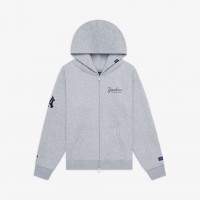 Толстовка на молнии New York Yankees New York or Nowhere x New Era Heather Gray